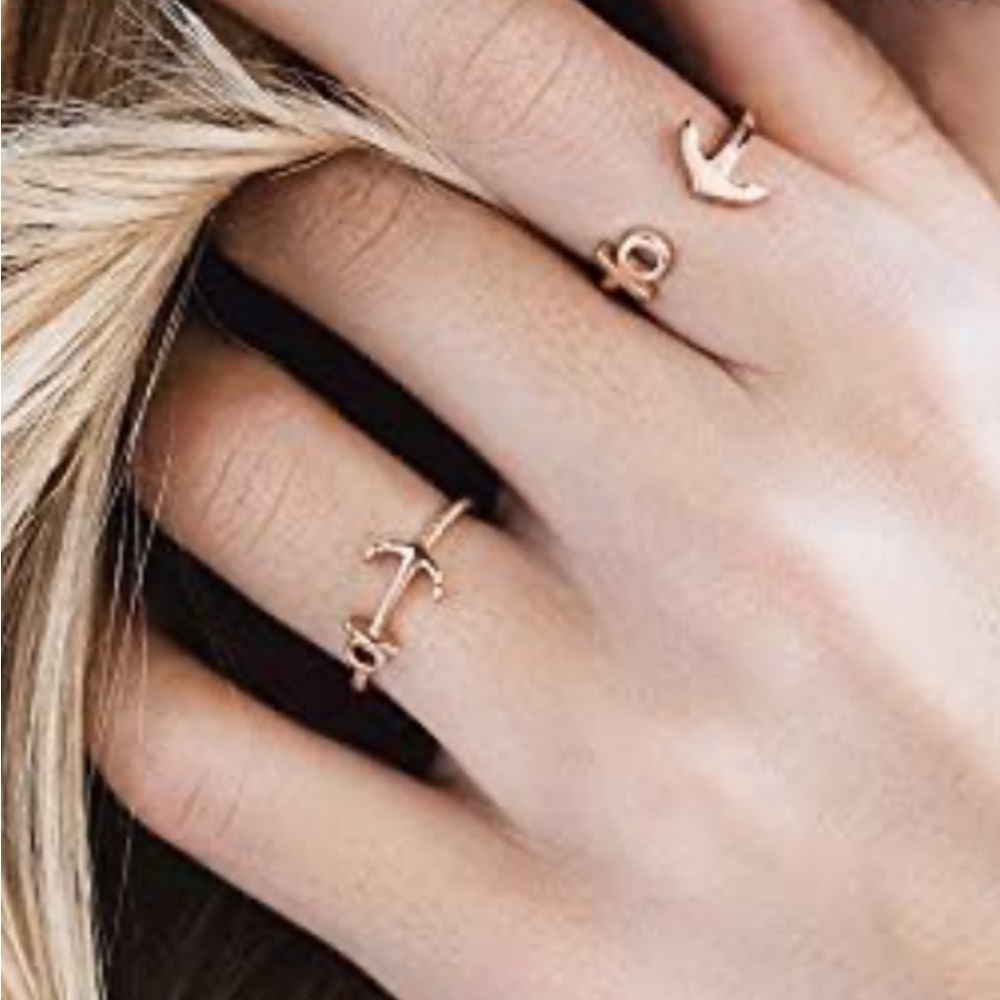 Paul Hewitt Rose Gold Anchor Ring Gift Box Rope design Twisted - Picture 8 of 9
